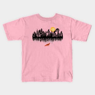 Fox in the woods Kids T-Shirt